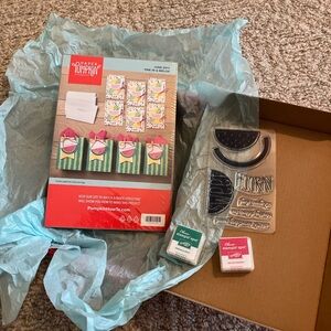 Stampin up Paper Pumpkin one in a melon with Stamps and Ink Pads